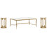 Tesch Rectangular Cocktail Table With 2 Accent Table
