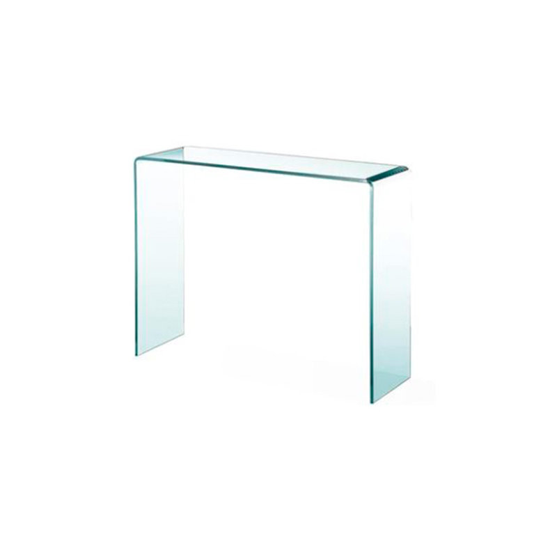 Tamaqua Glass Console Table, 30" H x 30" W x 8" D