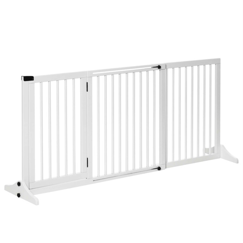 Barrière pour animaux sur pied Emrullah, Blanc