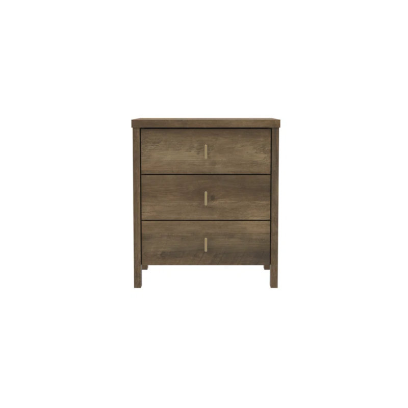Allysyn Modern 3- Drawer Nightstand Set Of 2