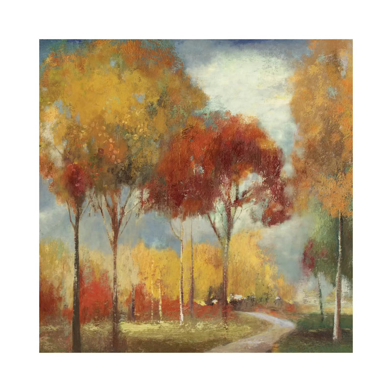 Odyssey 1 Piece Painting on Canvas, 45.72 cm H x 45.72 cm W x 1.91 cm D, Wrapped Canvas