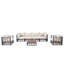 Ensemble de canapé modulaire en métal 7 pièces Modern Minimalist-129106882