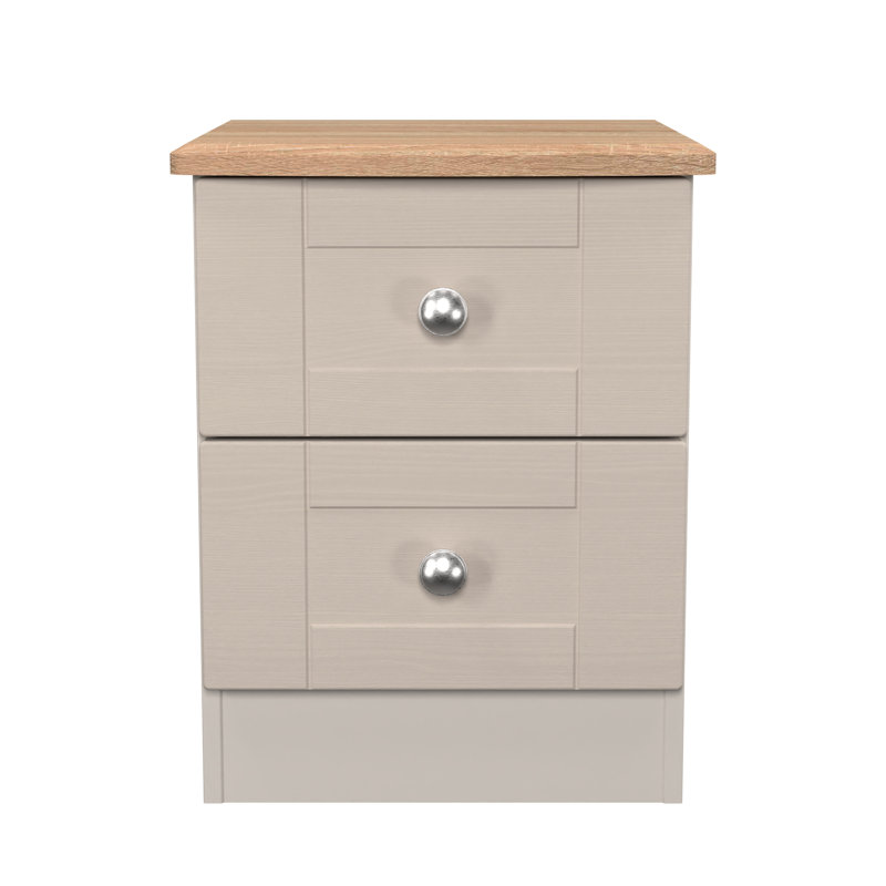 Agyen 40cm W Manufactured Wood Bedside Table, Beige