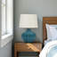 Lampe de table en céramique et ivoire Cian Blue, H 24,07 po x l 15,79 po x P 15,74 po Cian