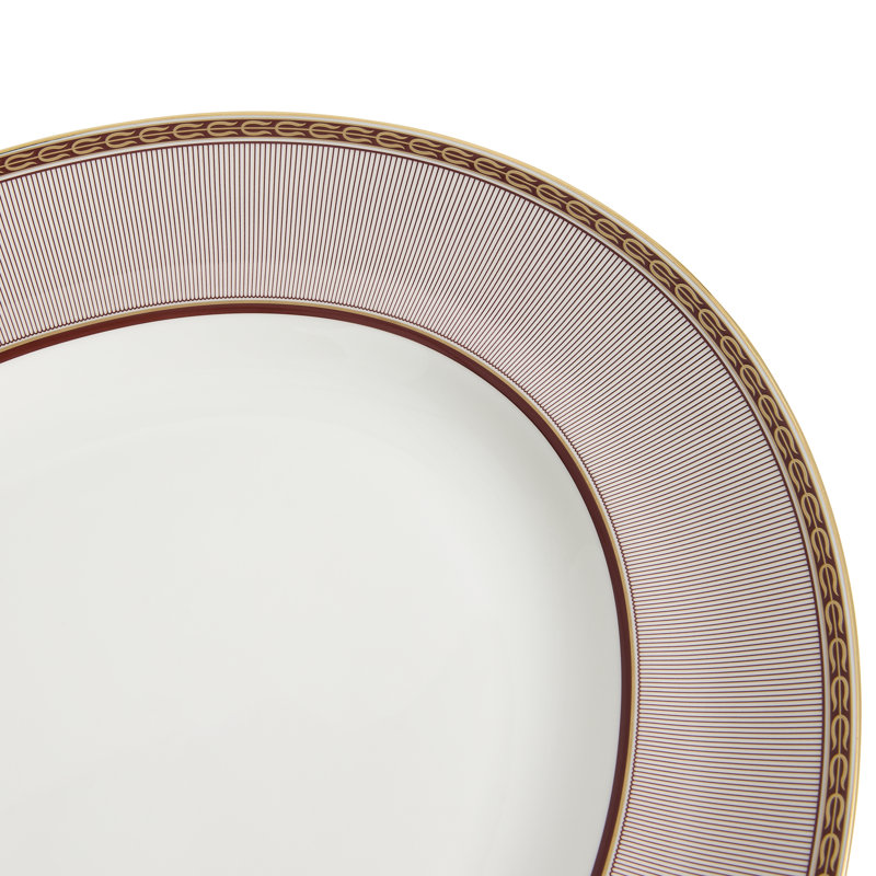 Splendour Red Oval Platter 14in