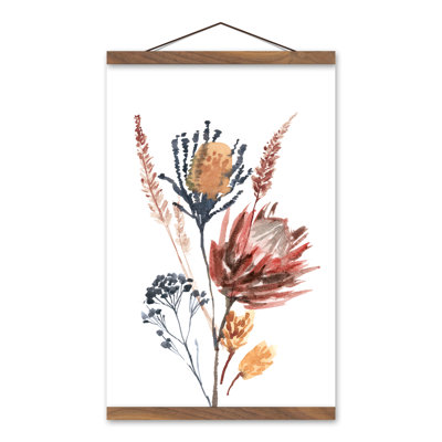 Spicey Floral Arrangement Hanging Print on Canvas