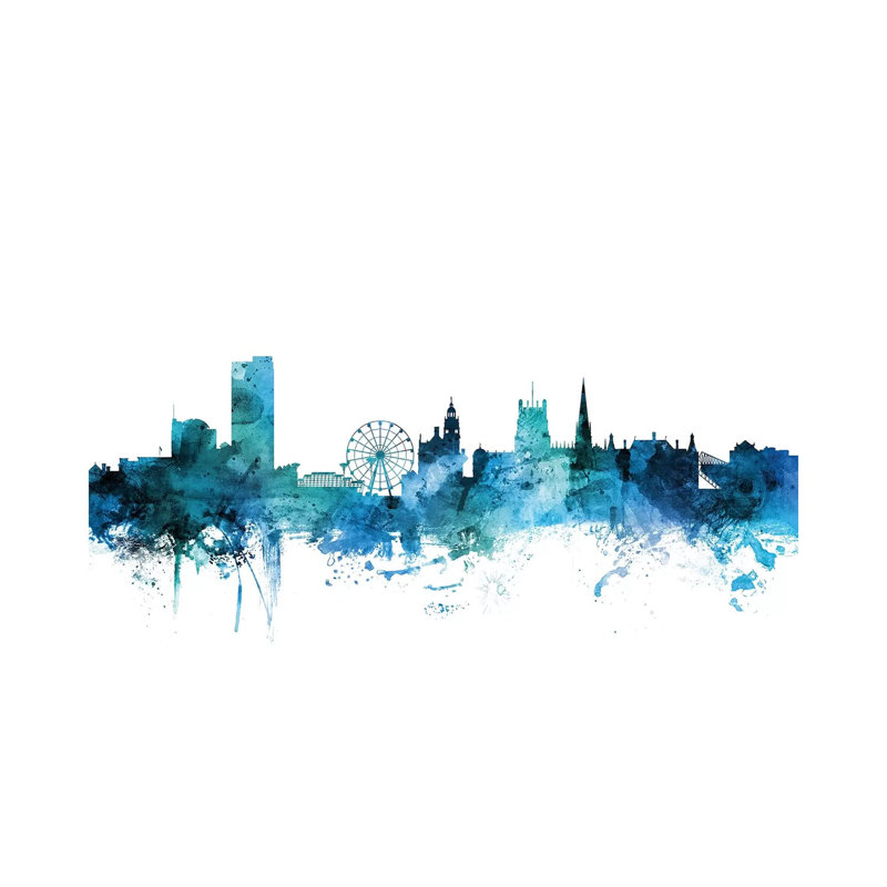 Sheffield, England Skyline by Michael Tompsett - Wrapped Canvas Gallery-Wrapped Canvas Giclée