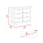 Commode 6 tiroirs Bellingham - gris clair