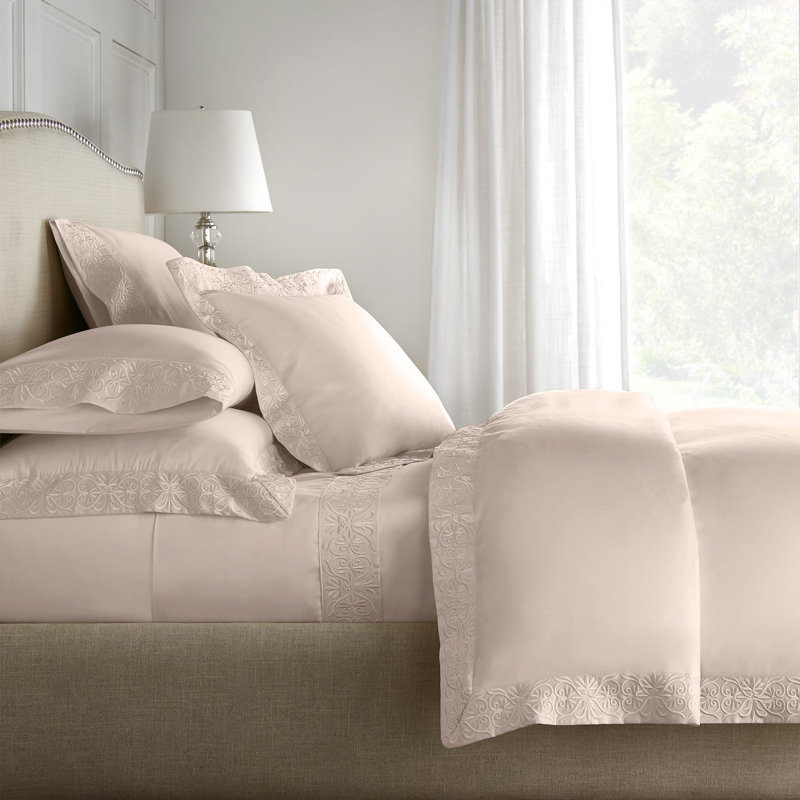Ariane Duvet Cover Set, Queen, White
