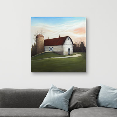 barn - 32"x32" art on canvas