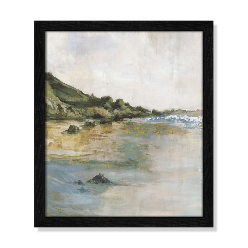 Impression «Tide’s Edge» par Casa Fine Arts, Impression encadrée noire sans passe-partout, H 15 po x l 13 po x P 0,75 po