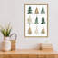 «Evergreen II Tree» par Isabelle - cadre flottant, impression sur toile