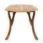 Table d'extérieur 70 po en bois avec finition en A pour utilisation