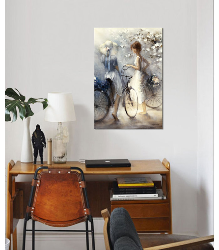 «Spring», reproduction sur toile, H 12 po x l 8 po x P 0,75 po, Pas de tapis, Toile tendue