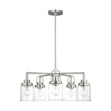 Anders 5 Light Dining Room Chandelier With Clear Shade
