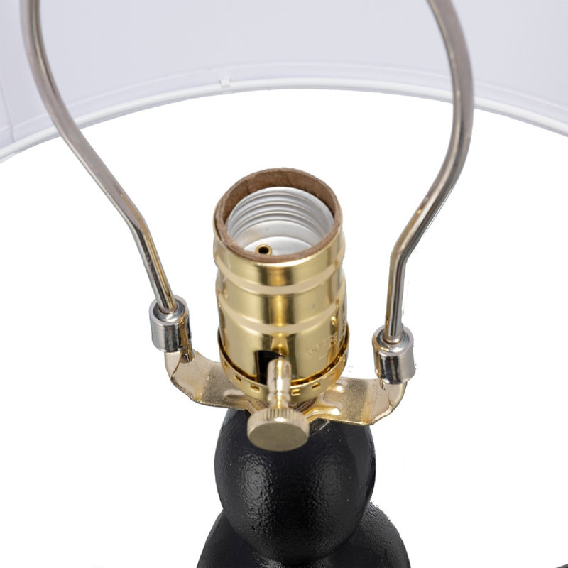 Lampe de table Brinden, Noir / blanc