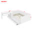 Lit plateforme en bois avec tablettes, table et 6 tiroirs-1014491214