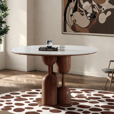 Solid Wood Round Dining Table