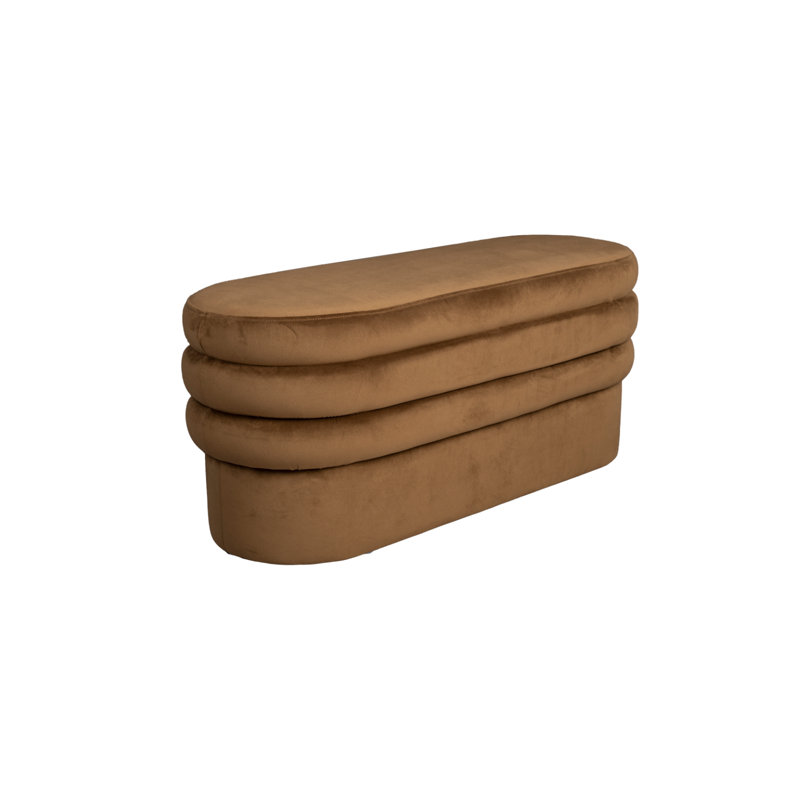 Aditi Upholstered Bench, Brown 