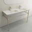 Lavabo de salle de bain rectangulaire double en argile réfractaire avec trop-plein BOCCHI Ravenna-1067526615