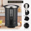 Coffee Urn - Distributeur de boissons chaudes de 18 L pour la restauration, percolateur à double paroi en acier inoxydable, robinet sans jauge avec jauge d'eau, ramasse-gouttes et lumières chaudes (noir)-123266727