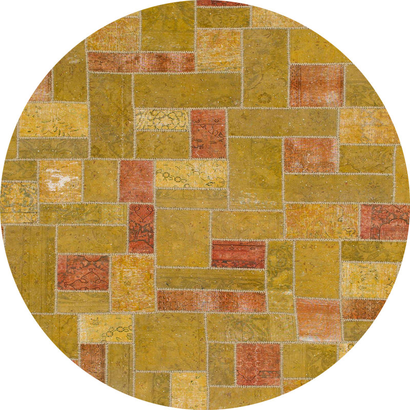 Tapis abstrait moderne 1508, Rond 8 pi