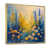 Toile avec cadre flottant or