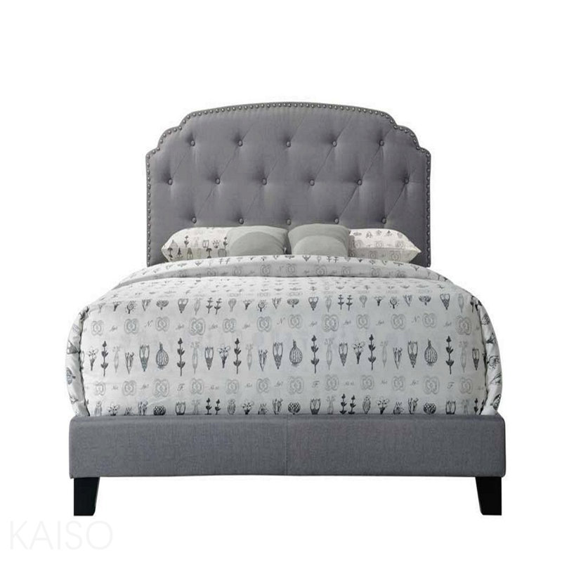 Grand lit en tissu Tradilla Grey
