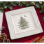 Christmas Tree POLKA DOT SQUARE PLATTER 10"