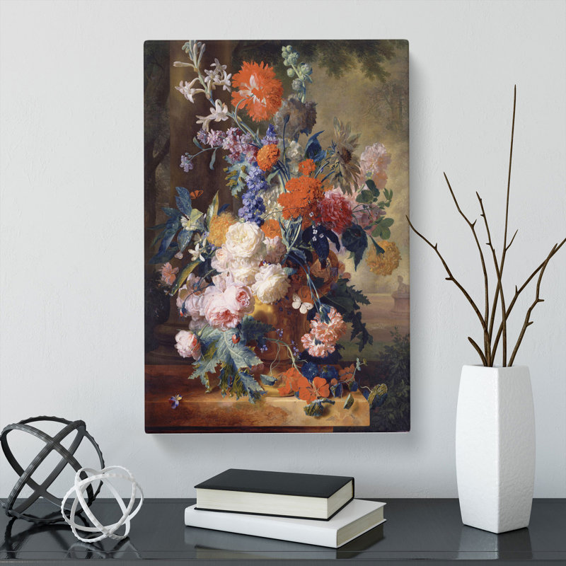 Still Life With Flowers Vol.3 by Jan Van Huysum - Wrapped Canvas Painting, 60cm H x 40cm W x 3cm D