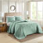 Couvre-lit réversible 3 pièces très grand / très grand, matelassé élégant, lavable à la machine, 2 taies décoratives assorties, look chic réversible, rembourré, magnifique courtepointe, taies décoratives