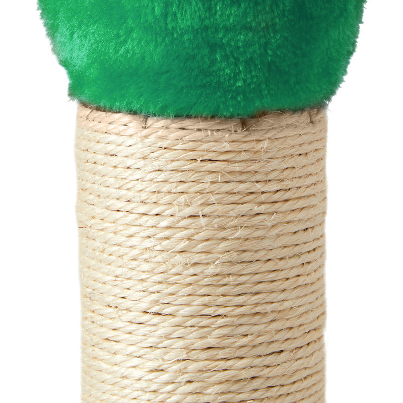 Grattoir 22 "en forme de monstre - Grattoir durable en sisal pour grands chats et chatons, Vert