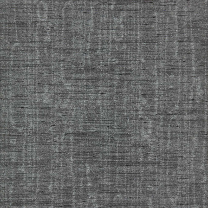 Watered Silk Wallpaper, Bone Black