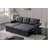 Upholstered Pull Out Sectional Sofa With Chaise-1131504644