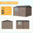 8x6 FT Metal Storage Shed w/ Window & Solar LED Light, Waterproof Garden Tool House, Lockable Door, Vented Roof for Backyard Patio-125252274
