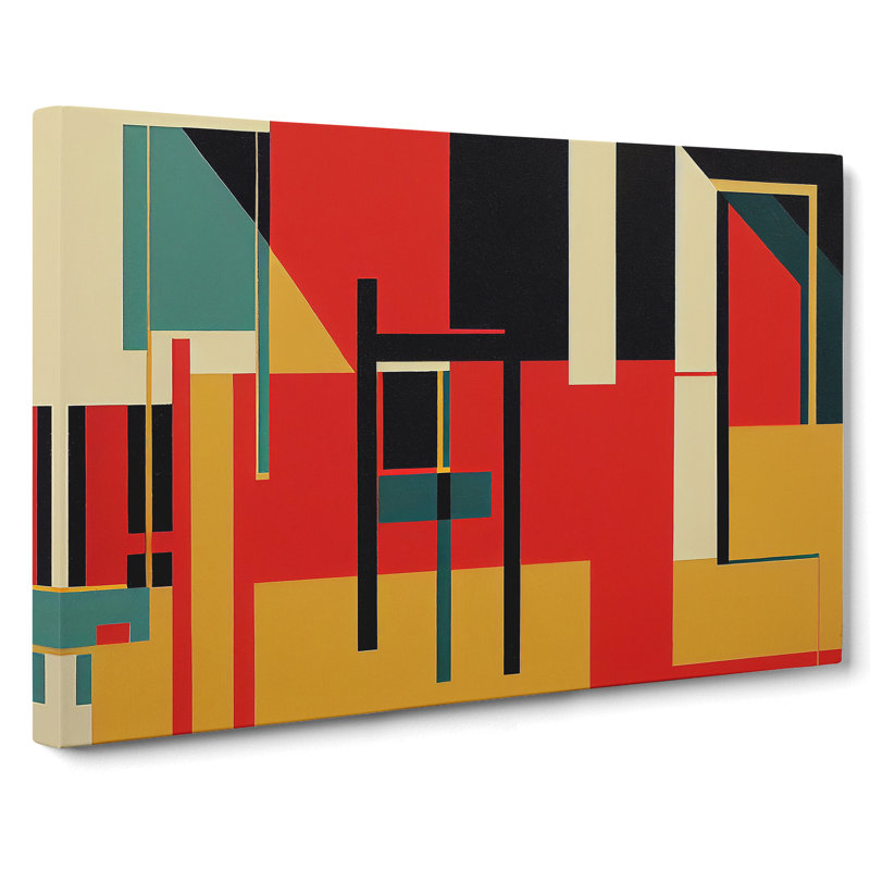 Bauhaus Vol.2 Abstract - Wrapped Canvas, 35cm H x 50cm W x 3cm D