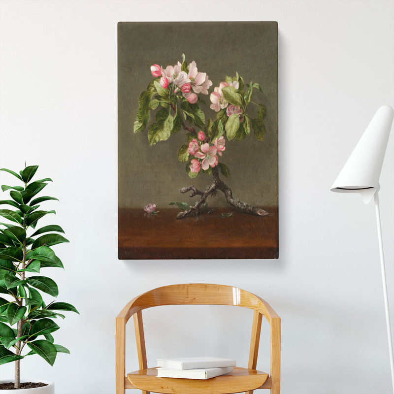 Apple Blossom Flowers by Martin Johnson Heade - Wrapped Canvas, 60cm H x 40cm W x 3cm D