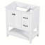 Base de meuble-lavabo simple 29,4 po seulement en blanc