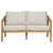 Westin Outdoor Acacia Wood Loveseat