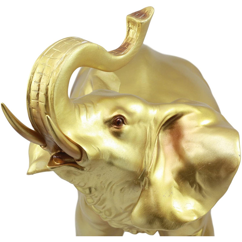 Figurine éléphant Feng Shui, Or