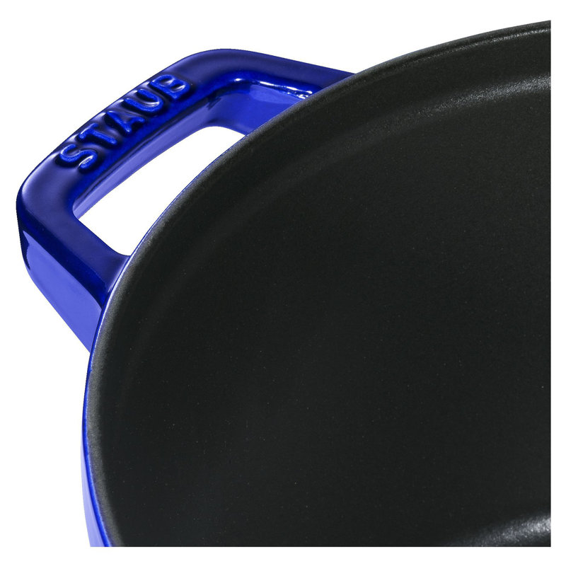Staub Cast Iron 4-Pc Stackable Set, Dark Blue
