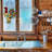 15.25"H Rusty the Rooster-Stained Glass Window Panel