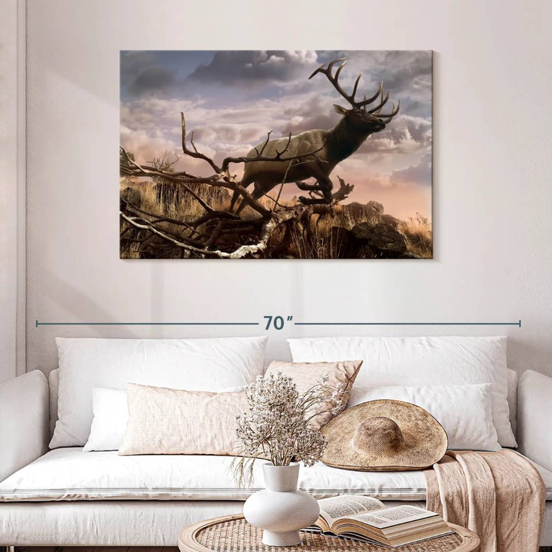 Brampt Elk Adventure, 30" H x 45" W