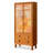 Cherry Wood Color Tempered Glass + Solid Wood Display Cases