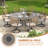 63" Patio Round Dining Table-2127951825