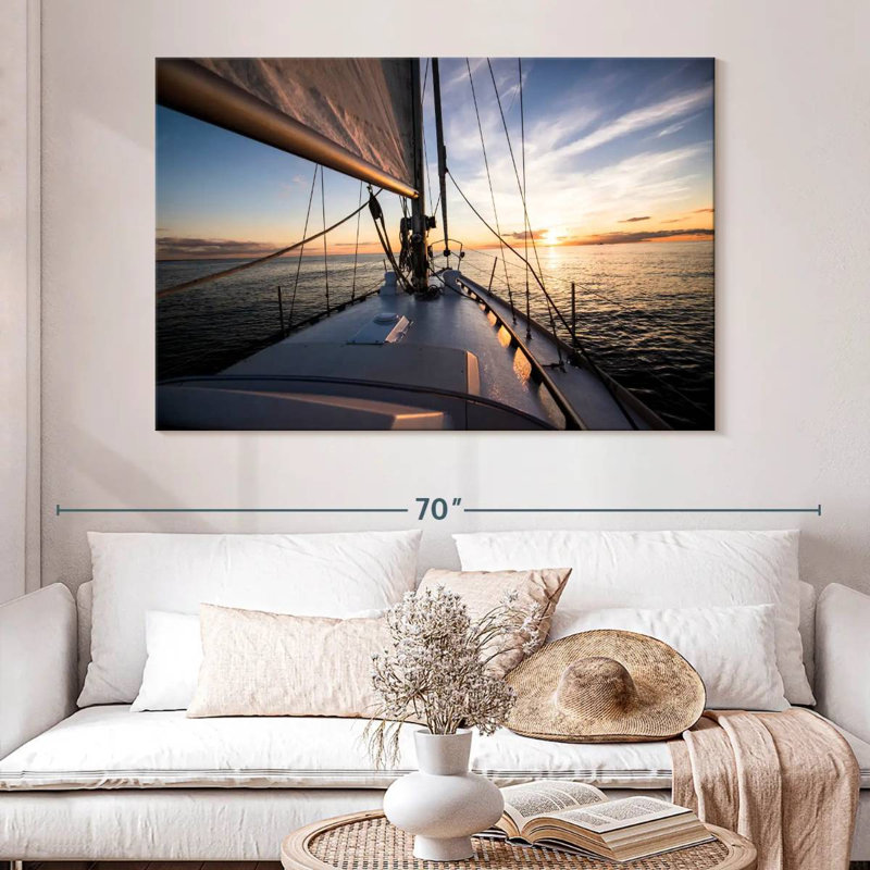 Mehar Yacht To Sunset, H 34 po x l 51 po