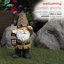 Statue gnome avec lanterne