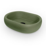 Newterra Handmade Oval Vessel Bathroom Sink