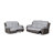 5050 Charcoal / Black Power Reclining Loveseat