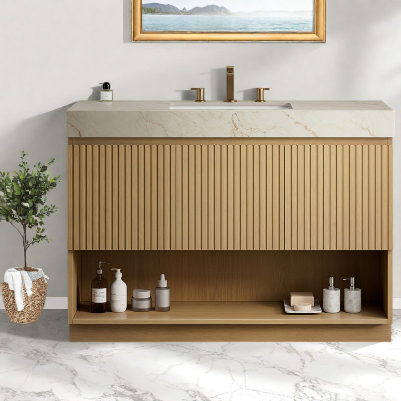 Meuble-lavabo moderne avec rangement, 30 po, 47.64